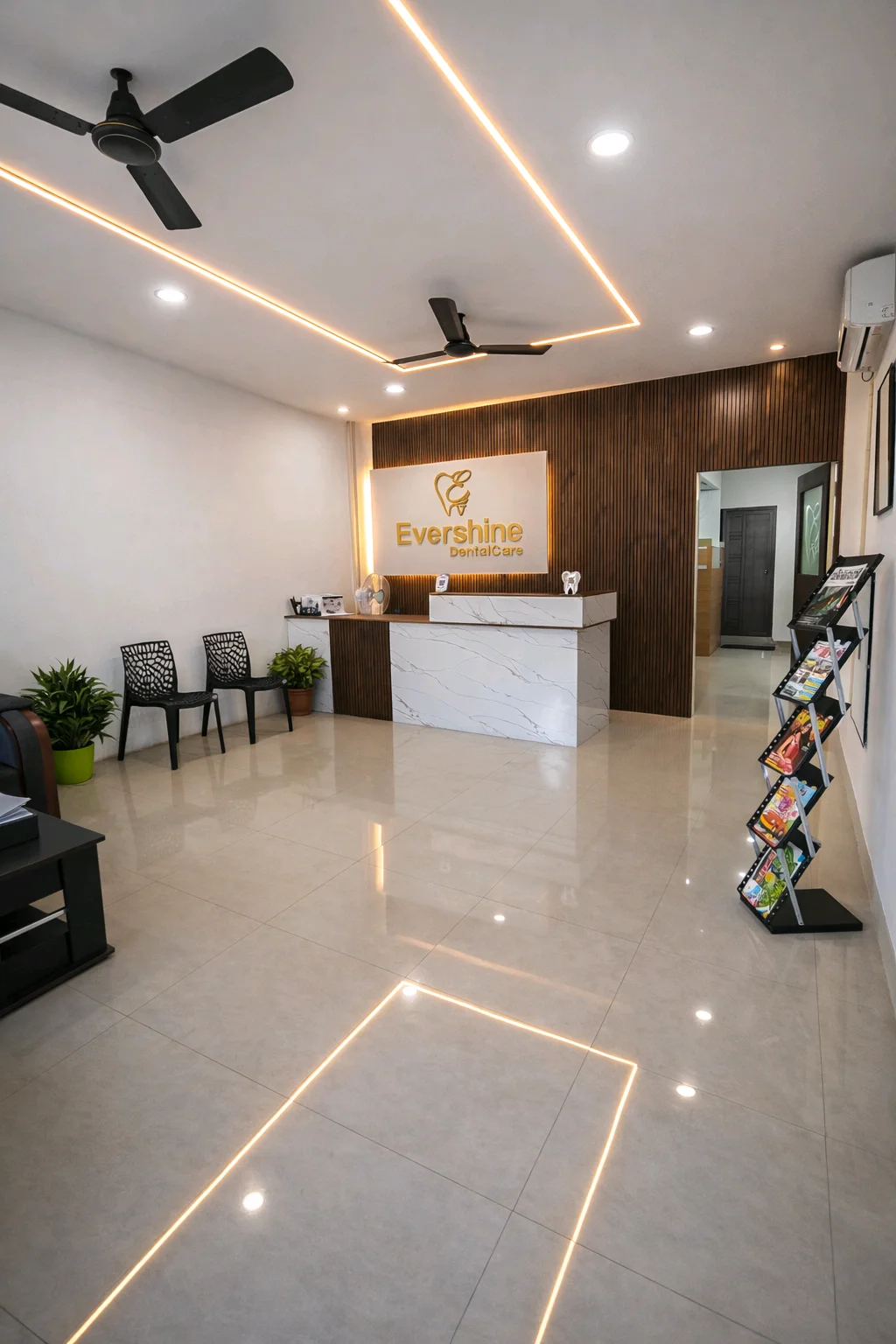 Spacious clinic with excellent cleanliness and modern treatment facilities