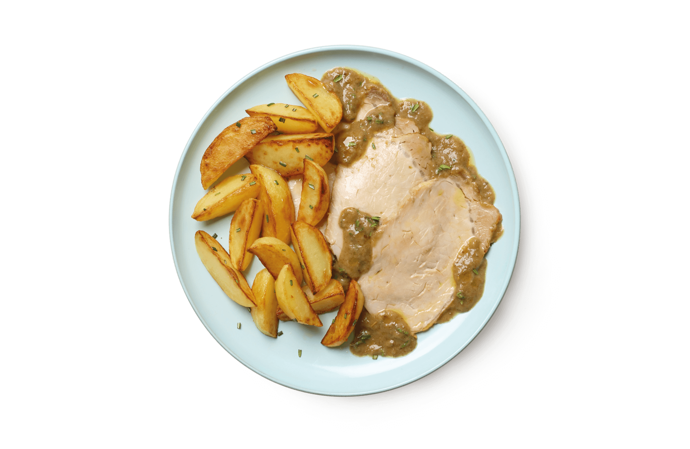 Arrosto di maiale con patate al forno