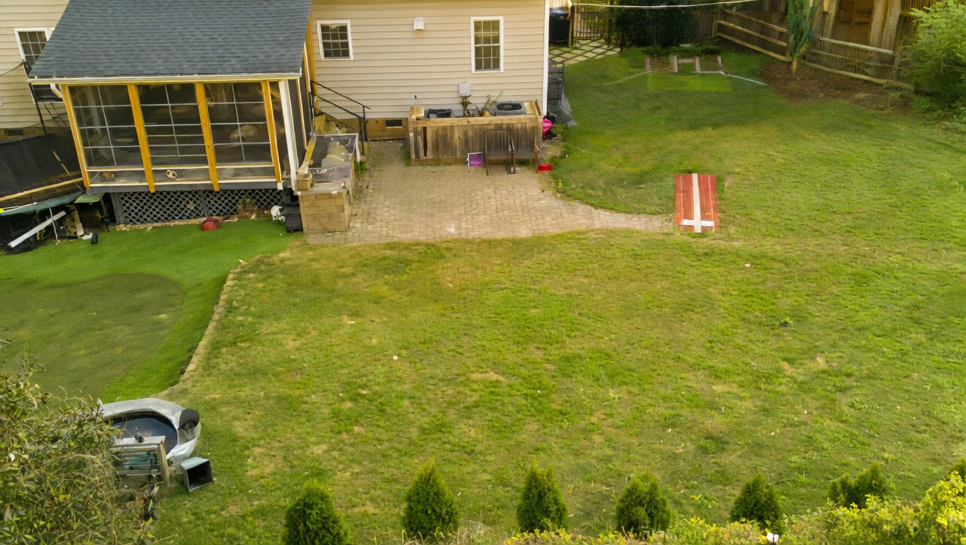 Backyard before JobSight