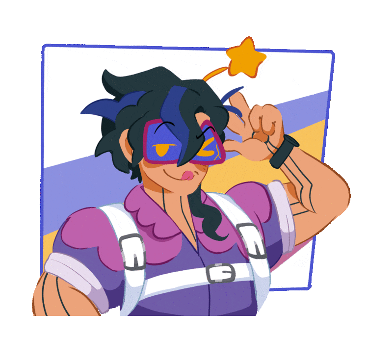 An Animated Illustration of Belbeeps' character Casey Closed