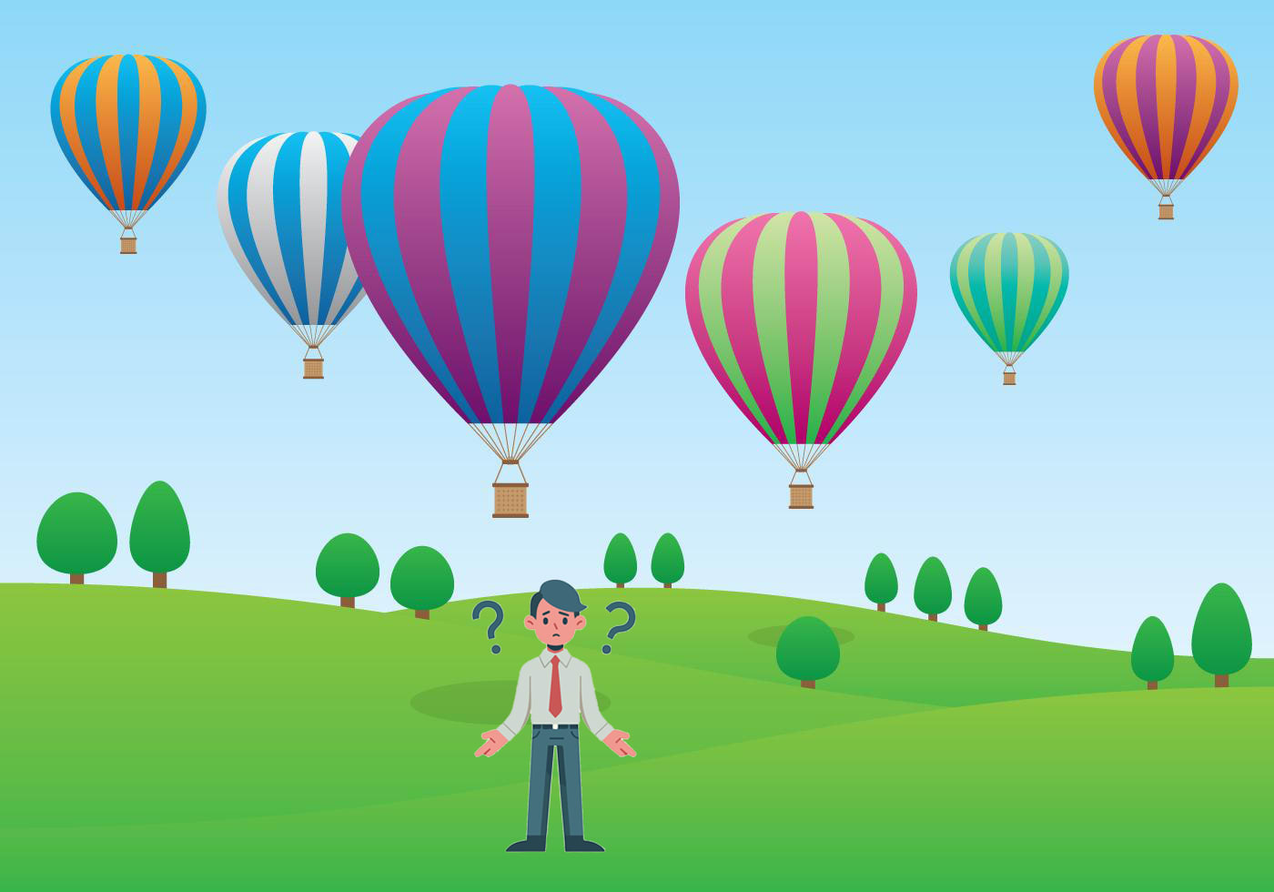 Image 5. Warm air causes an air balloon to rise
