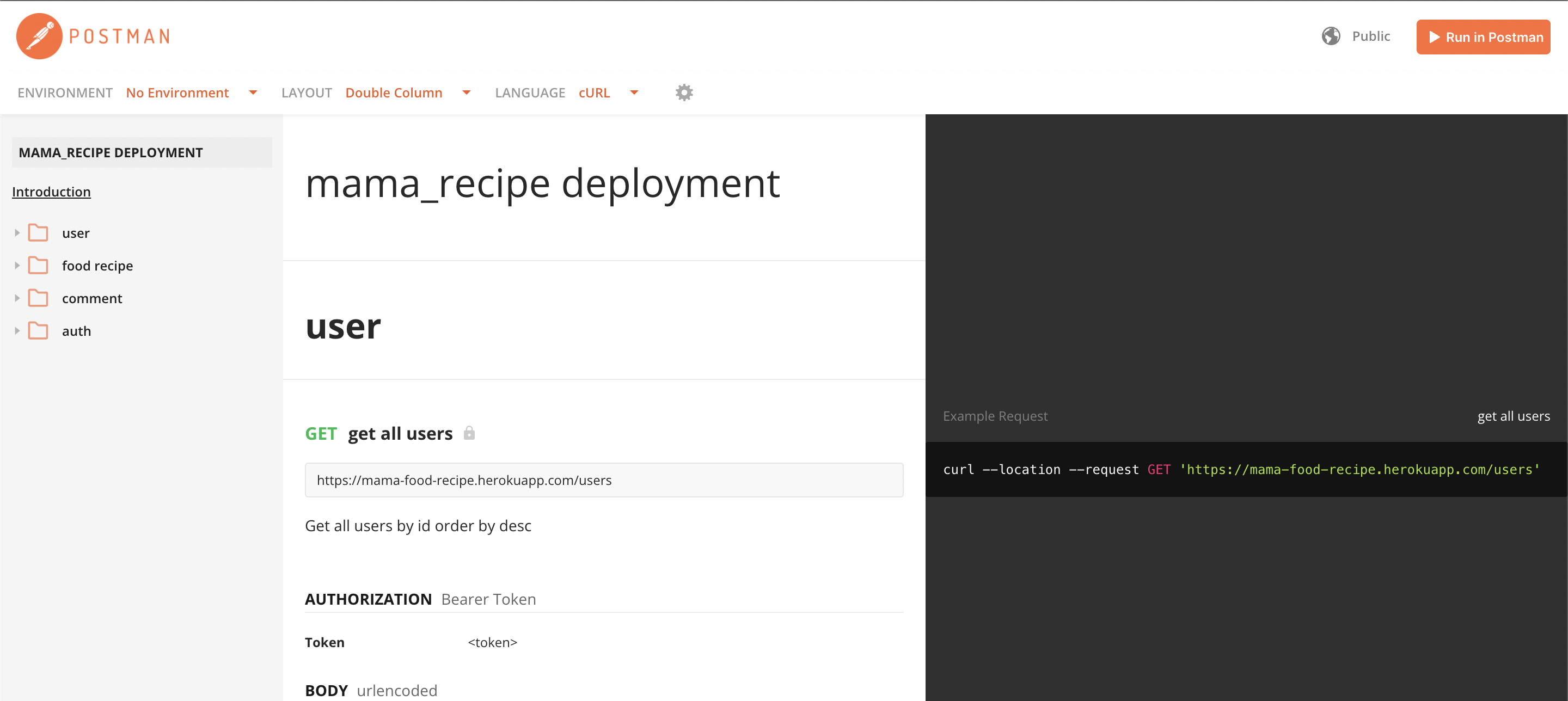 Postman-documentation