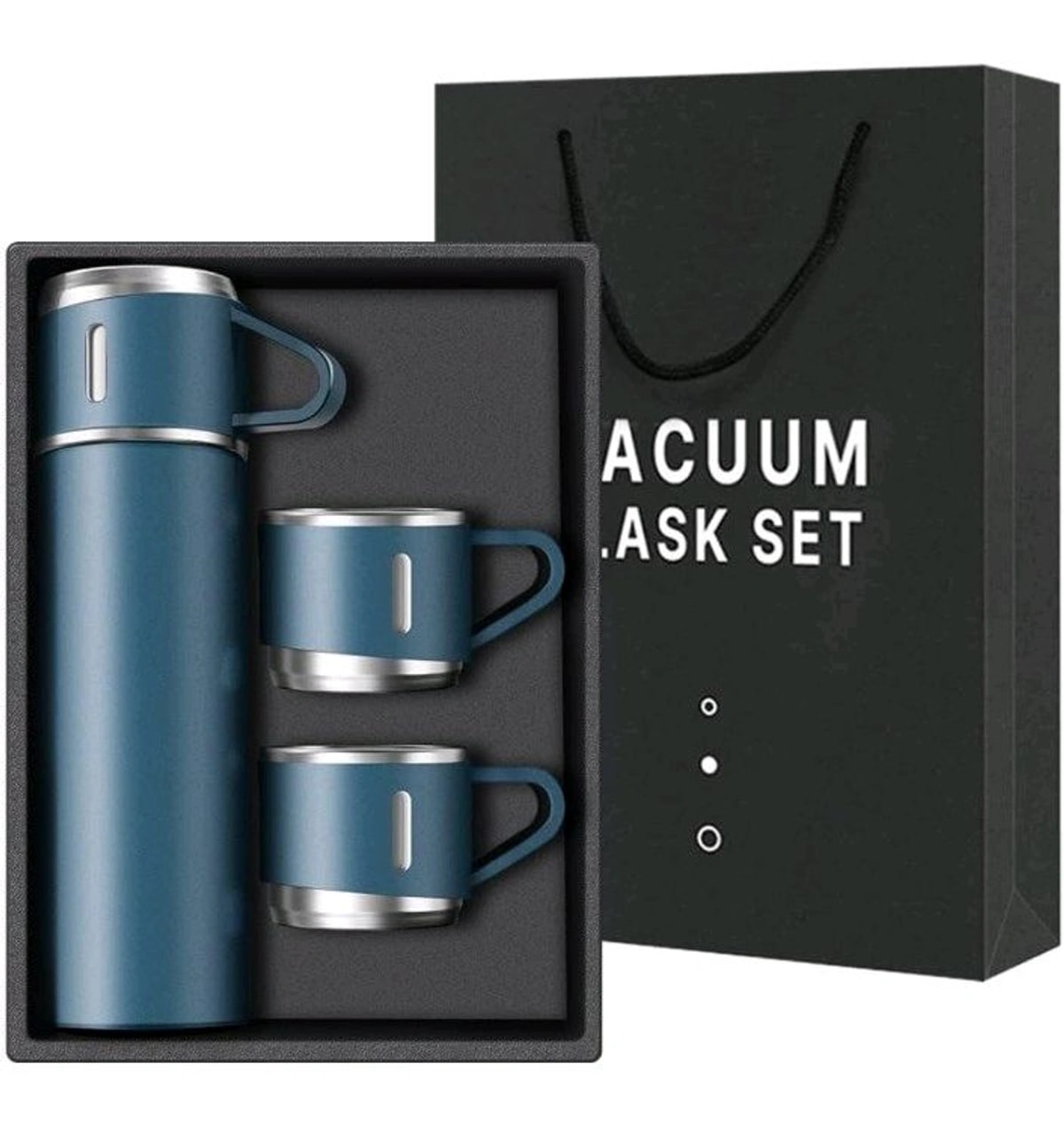 Insulated Vaccum Double Wall Stainless Steel Bottle (650 ml) with Drinking Glass, with Gift Pack