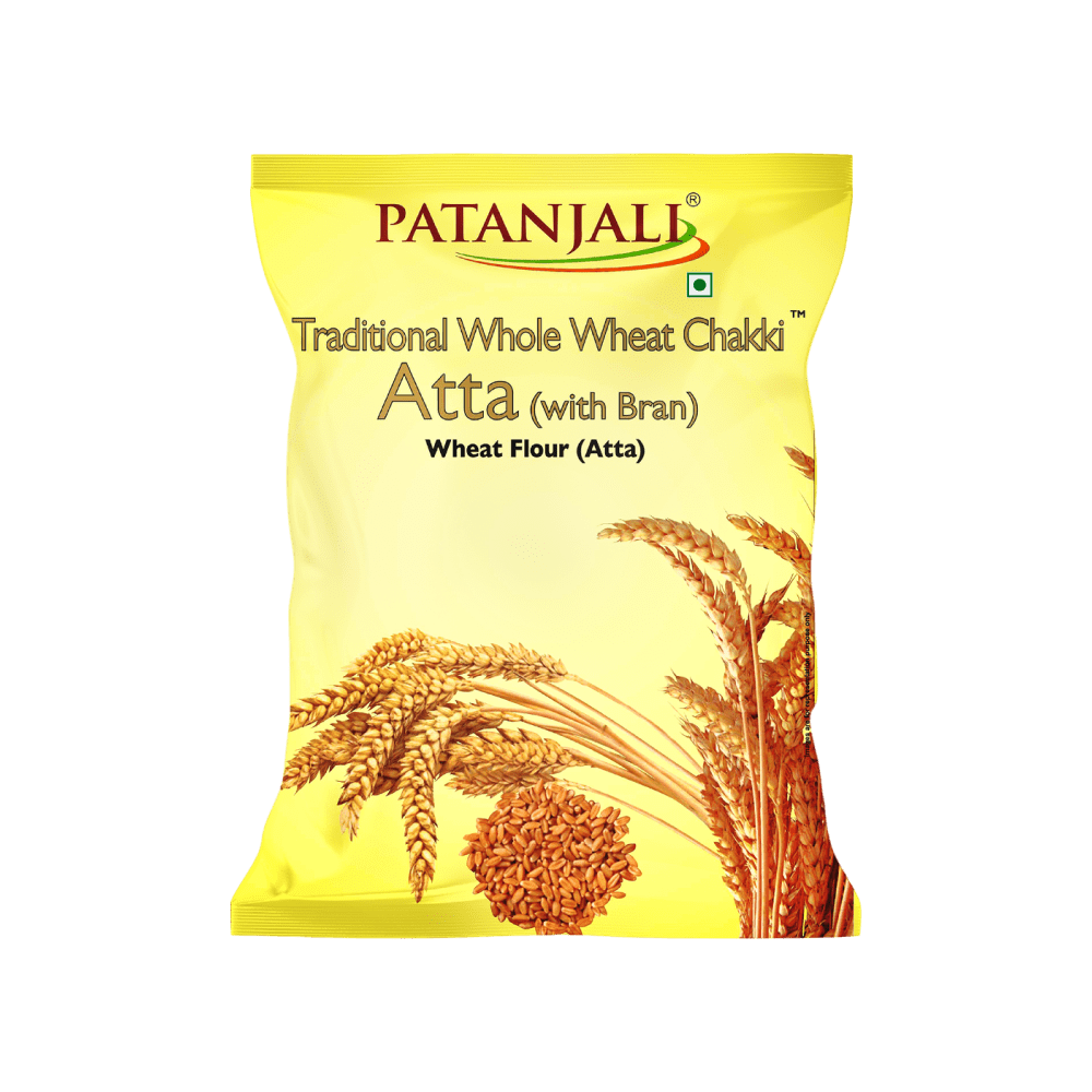 Patanjali Whole Wheat Chakki Atta (with Bran) 5 kg