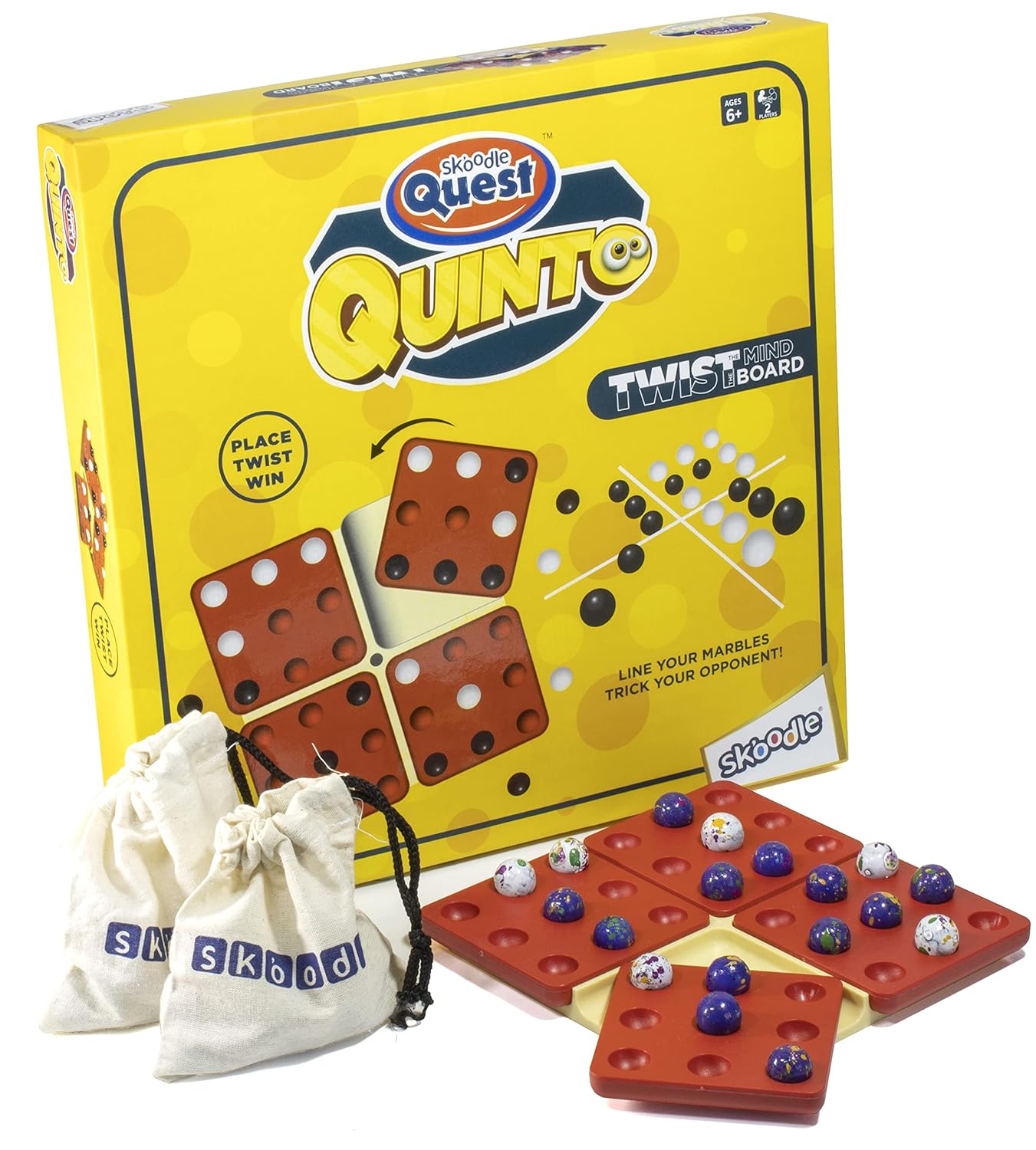 Quinto Brain Puzzle and Strategy Board Game for kids and adults