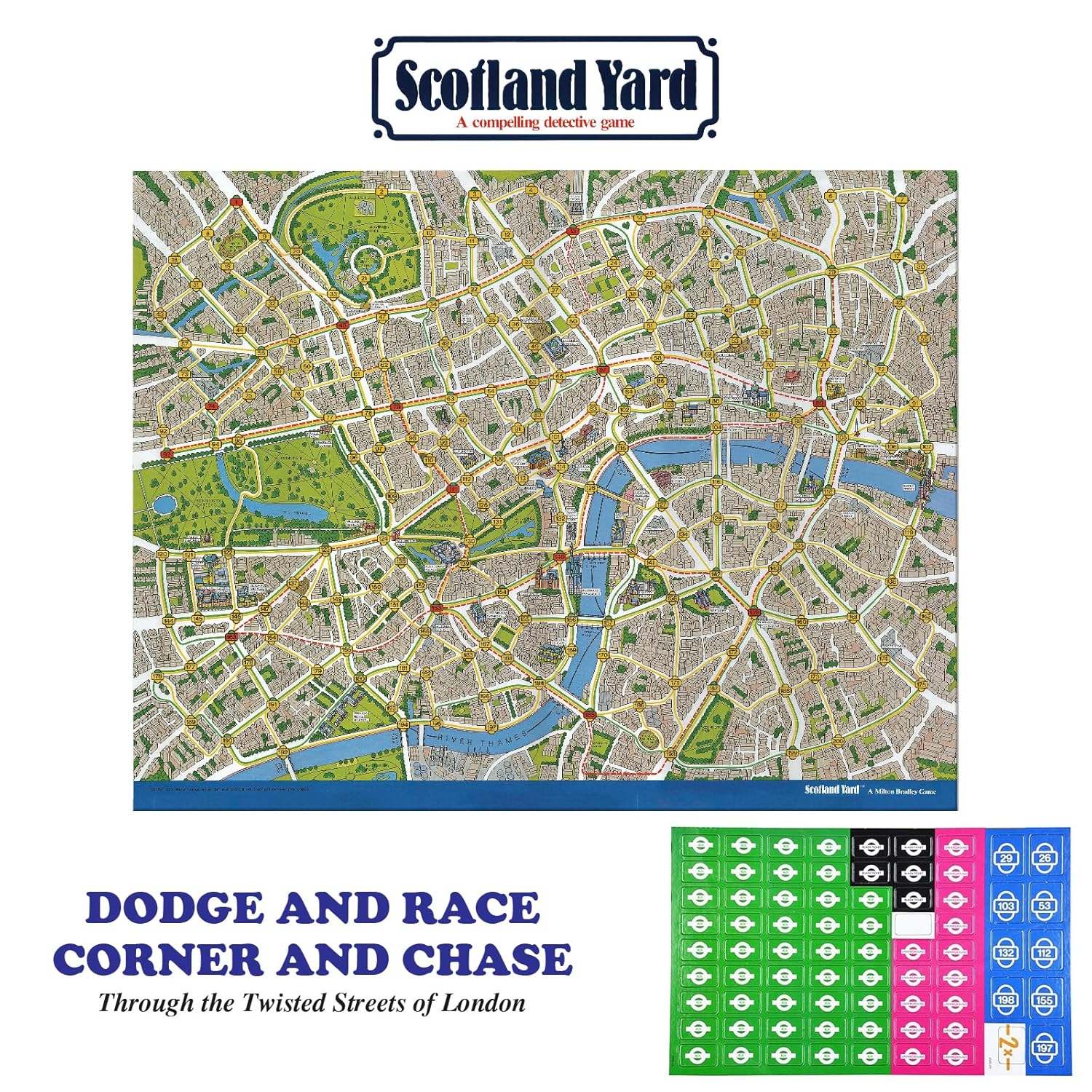 Funskool Scotland Yard Detective and Strategy Board Game for Kids & Family