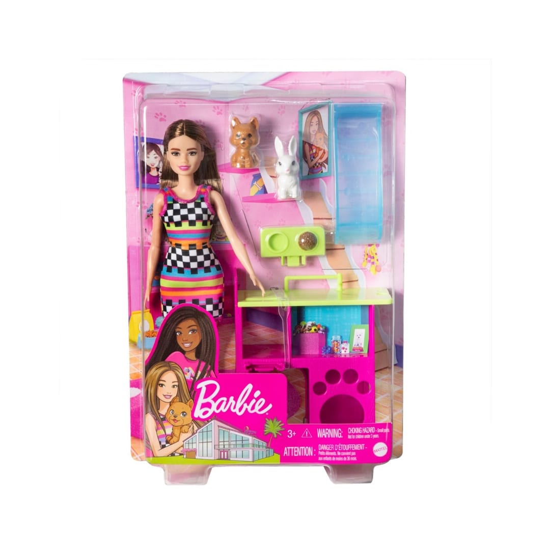 Barbie Pet Playset with Puppy & Bunny – The Ultimate Pet Playdate!