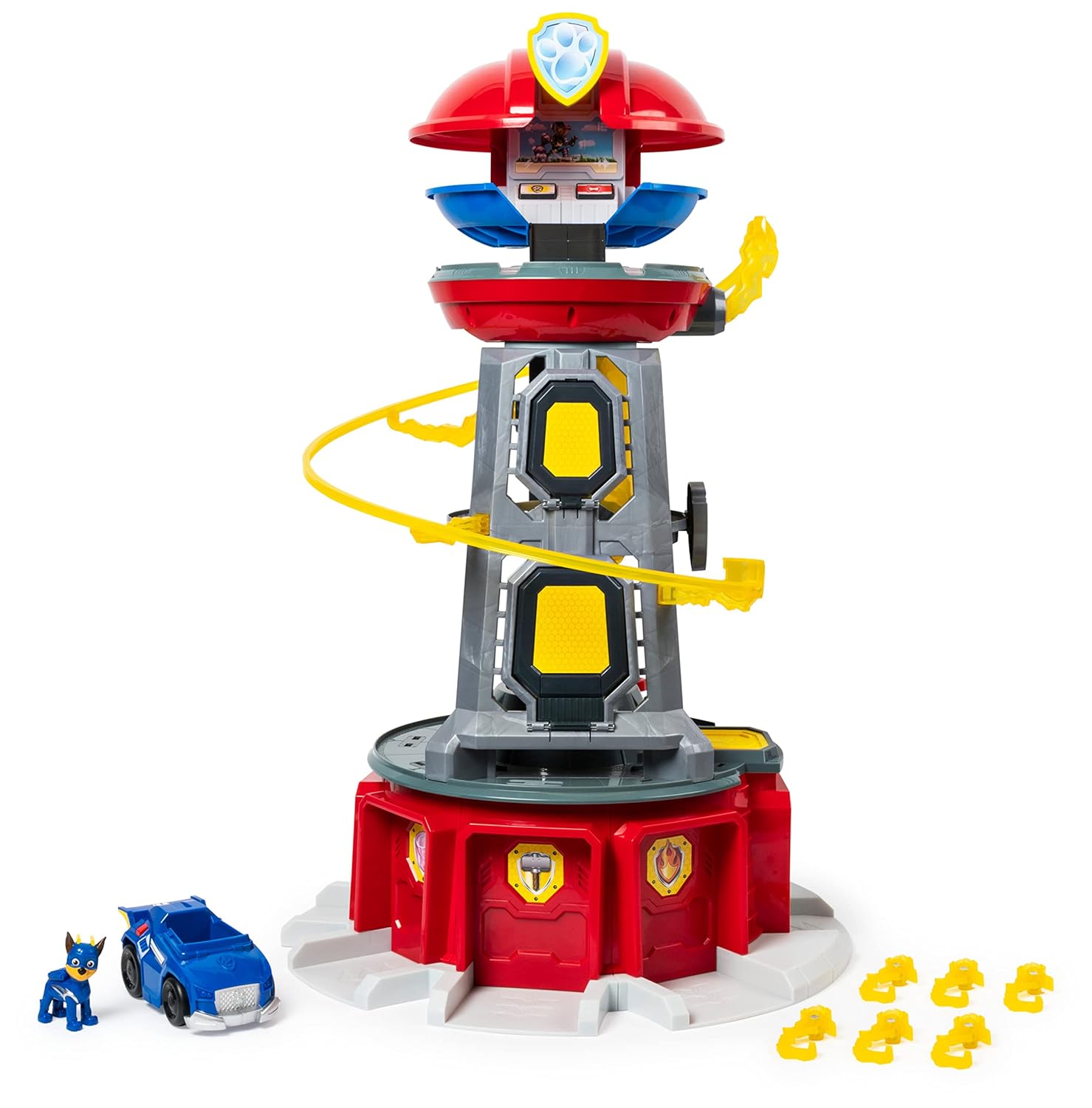 Paw Patrol Mighty Lookout Tower Pup Squad Playset, 2.75 Ft Tall Tower with Lights & Sounds