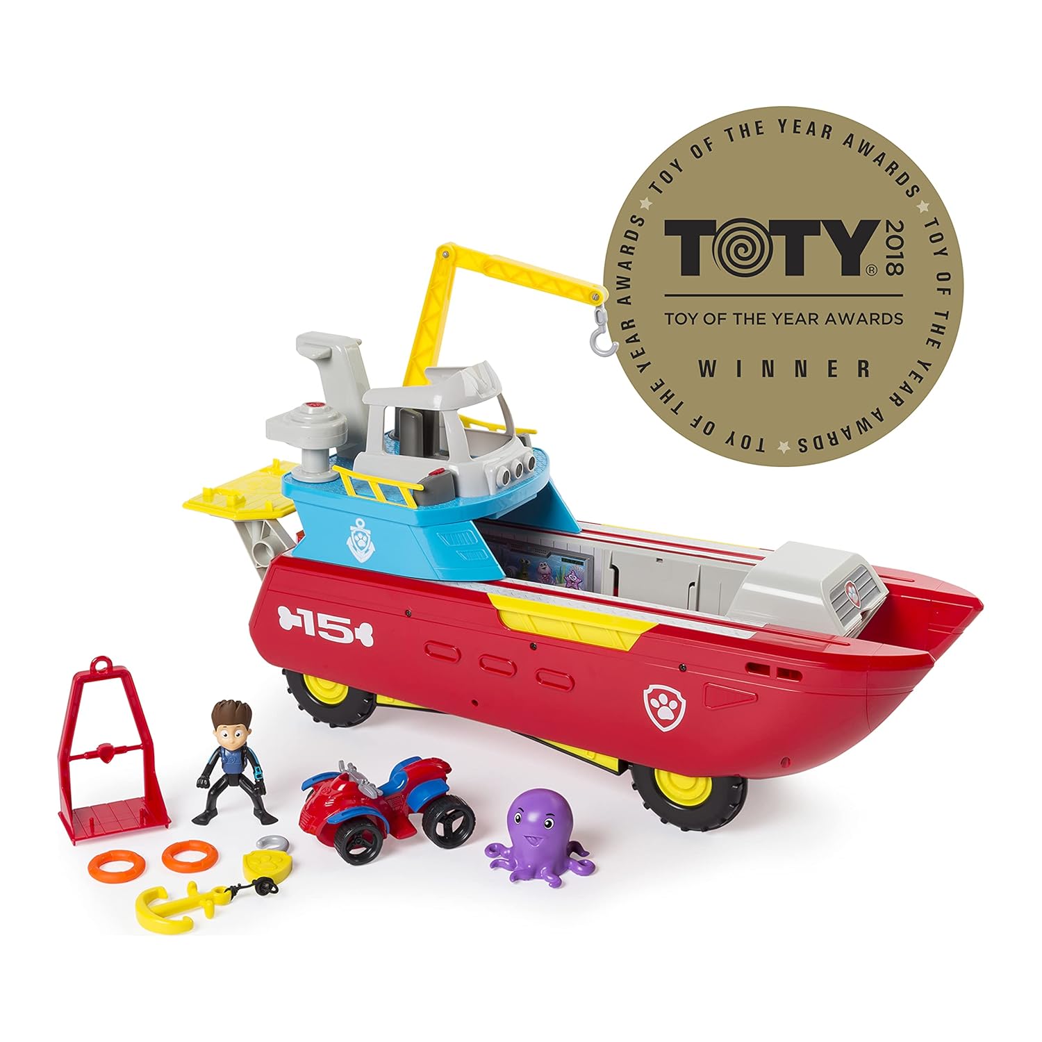 Paw Patrol Sea Patroller Transforming Vehicle with Lights and Sounds
