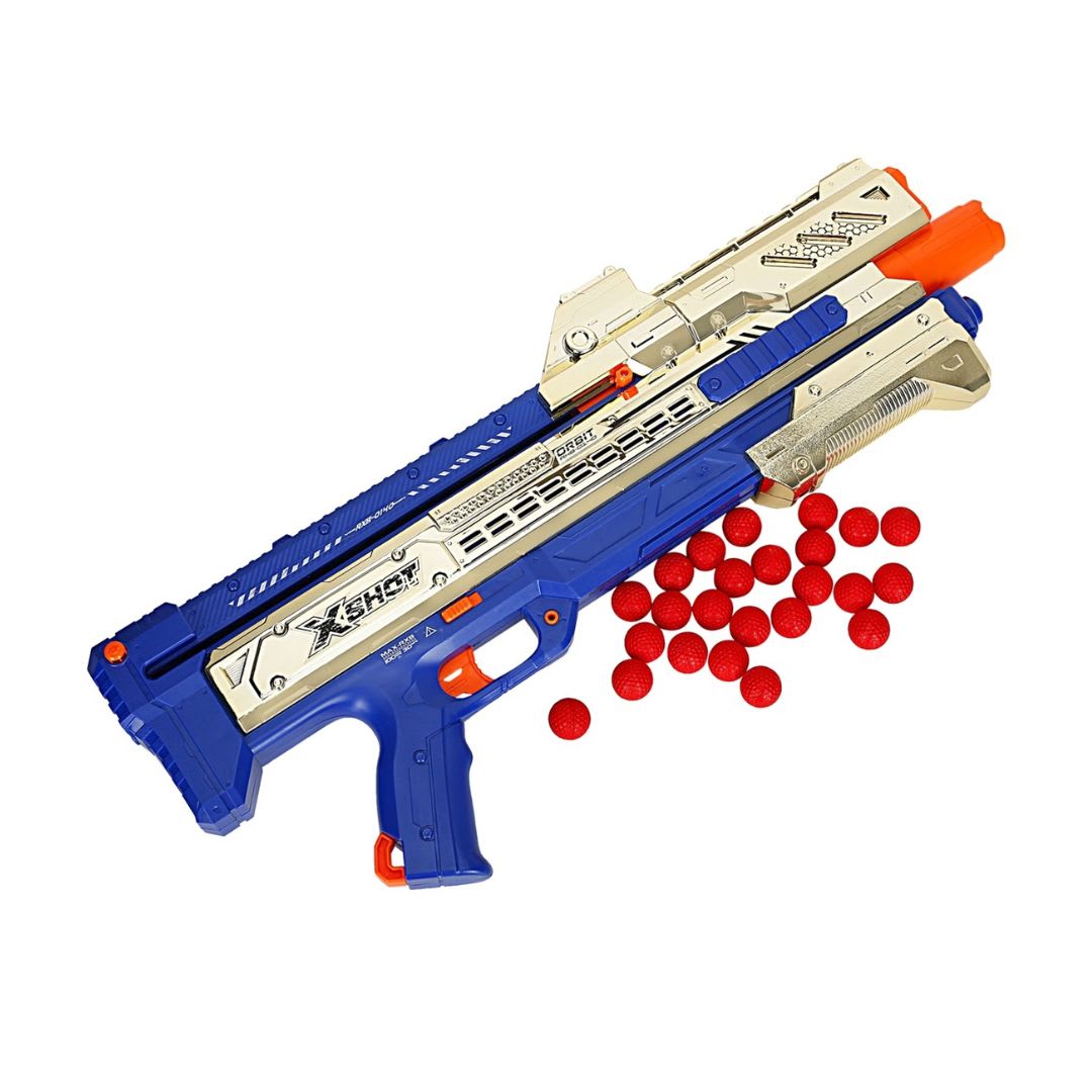 X-Shot Golden Chaos Orbit Blaster – Ultimate Foam Blasting Action!