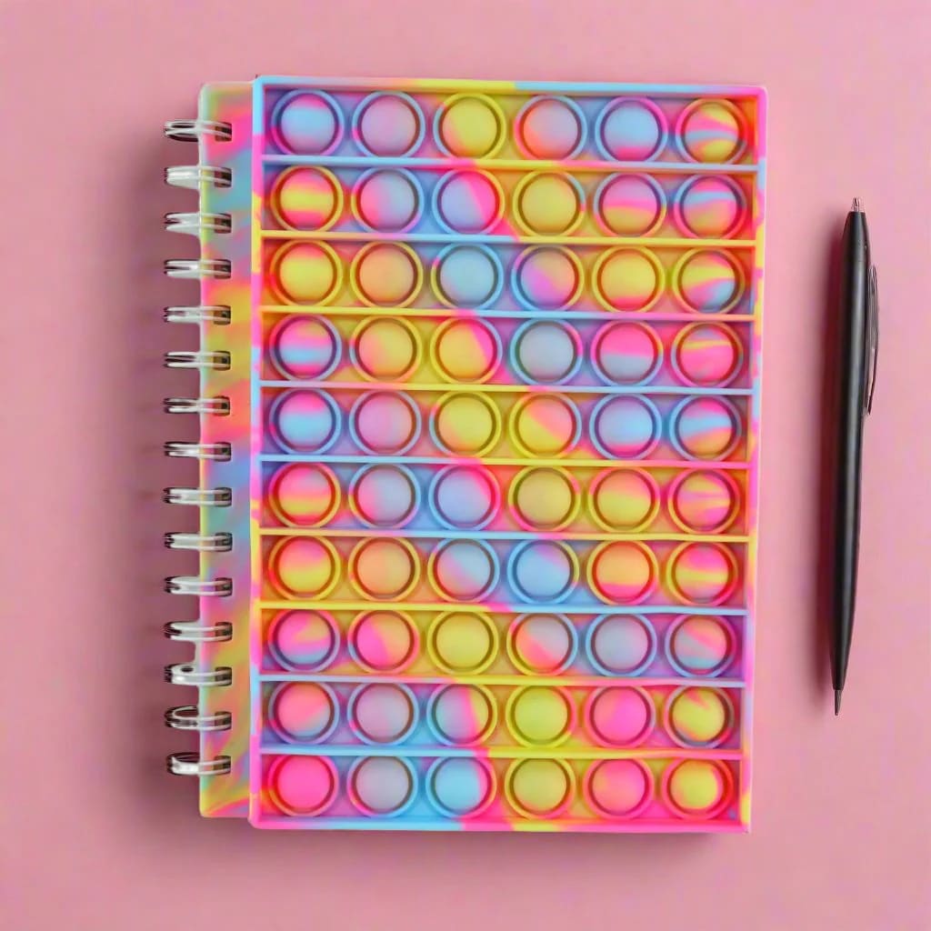 Pop It Spiral Premium Notebook Assorted Colors