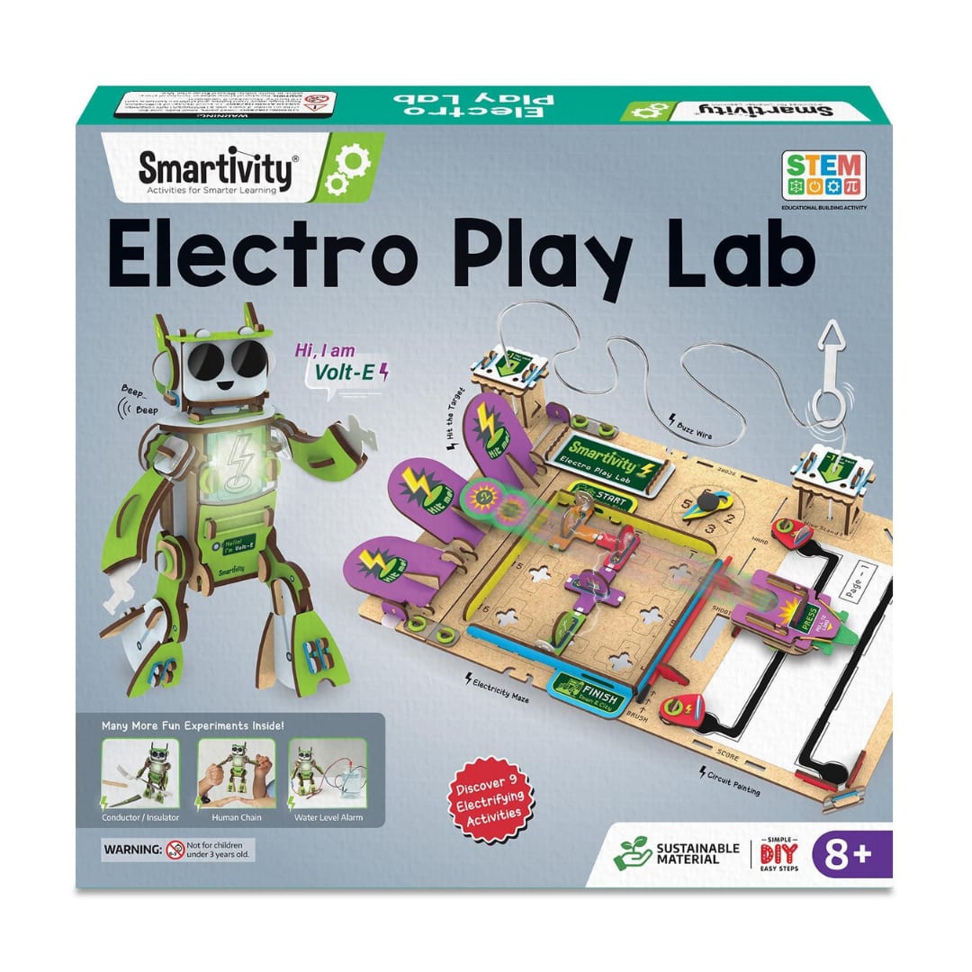 Smartivity Electro Play Lab for Kids 8-14 Years with 8+ Circuit Experiments & DIY Electric Robot