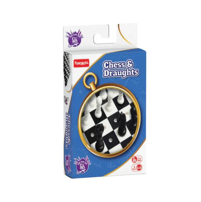 Funskool Travel Chess & Draught Game – Classic Fun On the Go!
