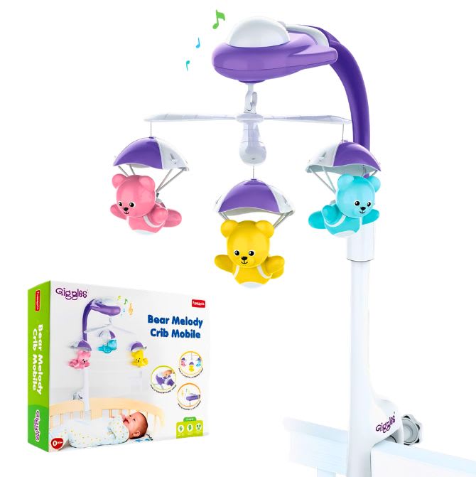 Giggles Funskool Bear Melody Crib Mobile – Sweet Dreams & Soothing Melodies