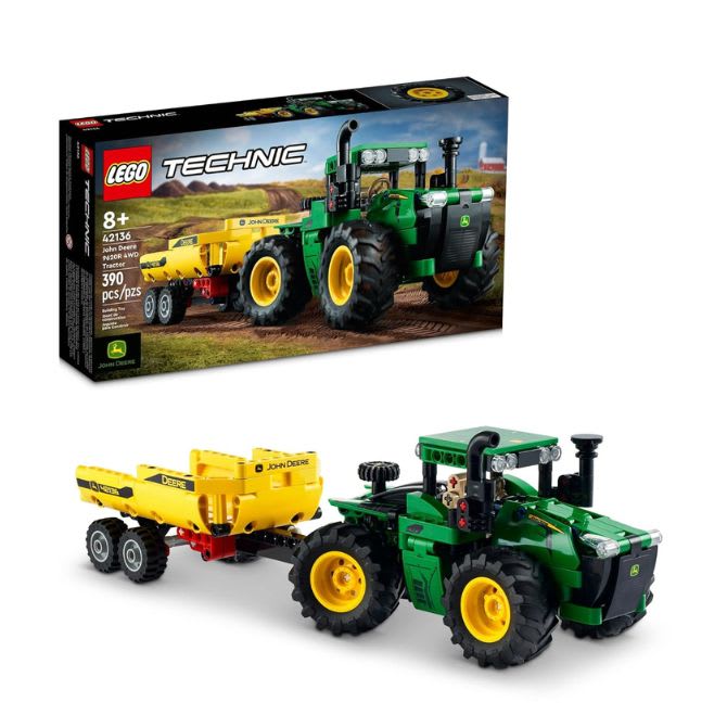 LEGO Technic John Deere 9620R 4WD Tractor 42136 Model Building Kit for Kids & Collectors