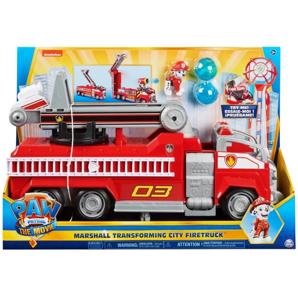 PAW Patrol Marshall’s Big Fire Truck Toy with Lights, Sounds & Water Cannon Launcher
