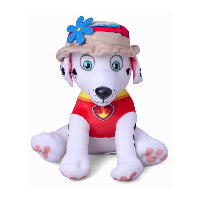 PAW Patrol Marshall with Cap Plush Soft Toy 26.5cm Red & White for Kids