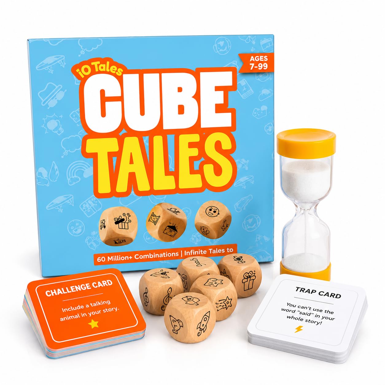 Cube Tales Storytelling Dice Game for Kids & Family – Creative Educational Party Game Age 5+