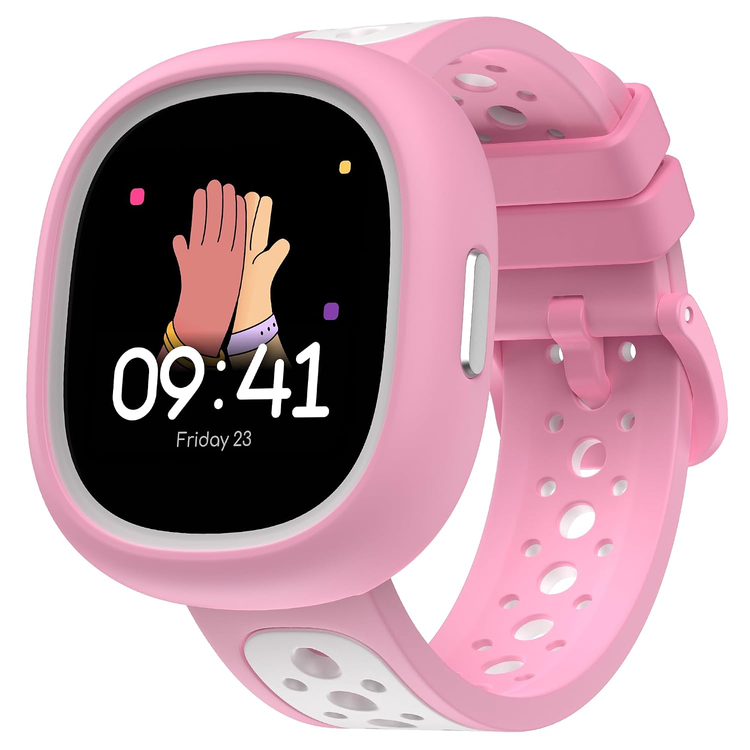 Noise Junior Champ 3 Smart Watch for Kids Cotton Cloud | 3-in-1 Look with 2 Switchable Bumpers, in-Built Learning Hub, Habit Builder, Exam & School Mode, SOS, 100+ Cloud Faces, Parental Control