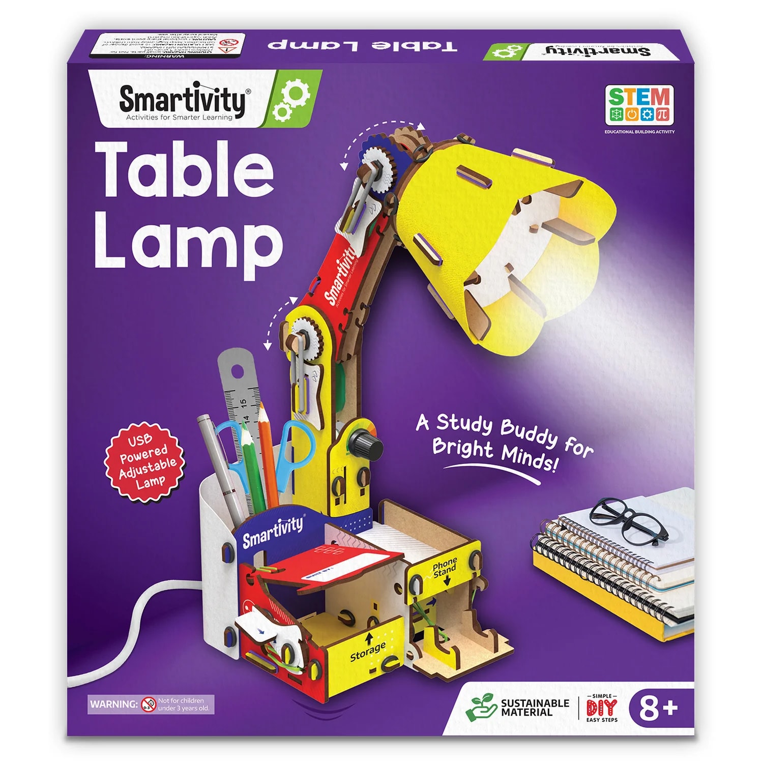Smartivity DIY Adjustable Table Lamp for Kids 8-14 Years