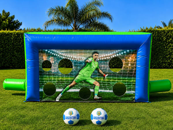 Arco de penales inflable para eventos y fiestas