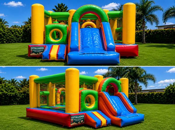 Castillo inflable para cumpleaños infantiles