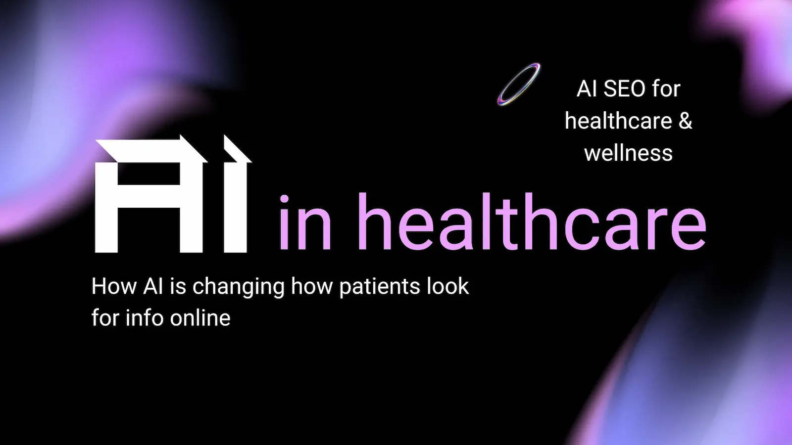 Black And Pink Futuristic AI in Healthcare Presentation