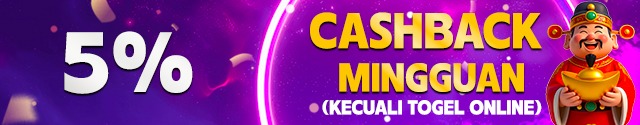 YUKGACOR CASHBACK MINGGUAN 5%