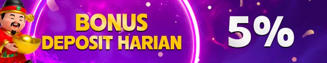 BONUS DEPOSIT HARIAN 5%  PP&PG (KECUALI TOGEL)