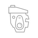 Mazda MX-5 sports car petrol engine icon