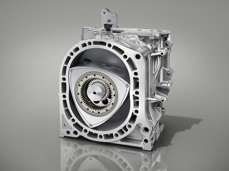 Mazda rotary engine block