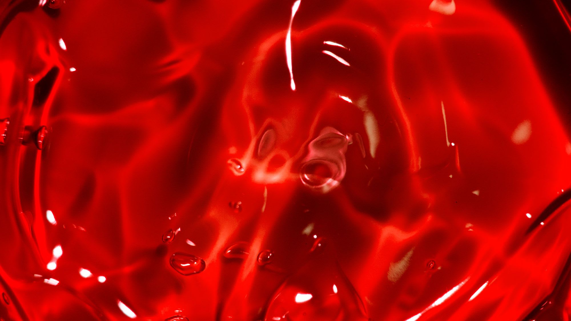 Close up of red dye used in textile making