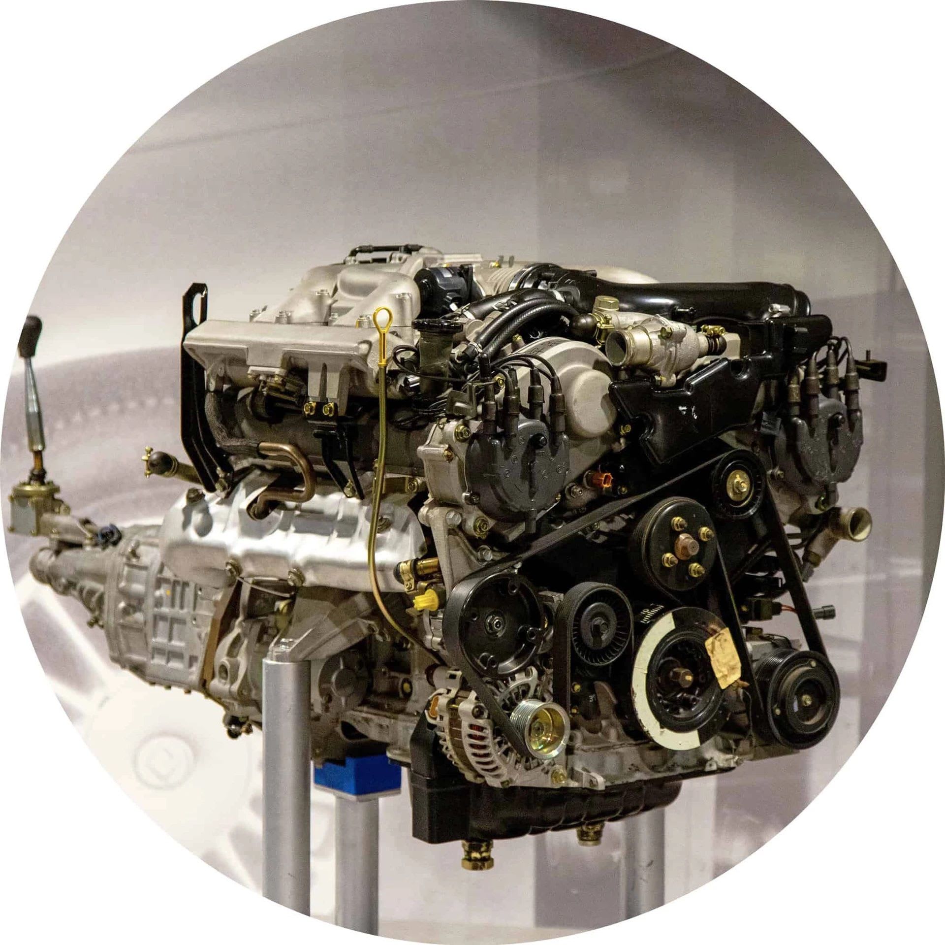 Mazda rotary engine on display at the Mazda Museum