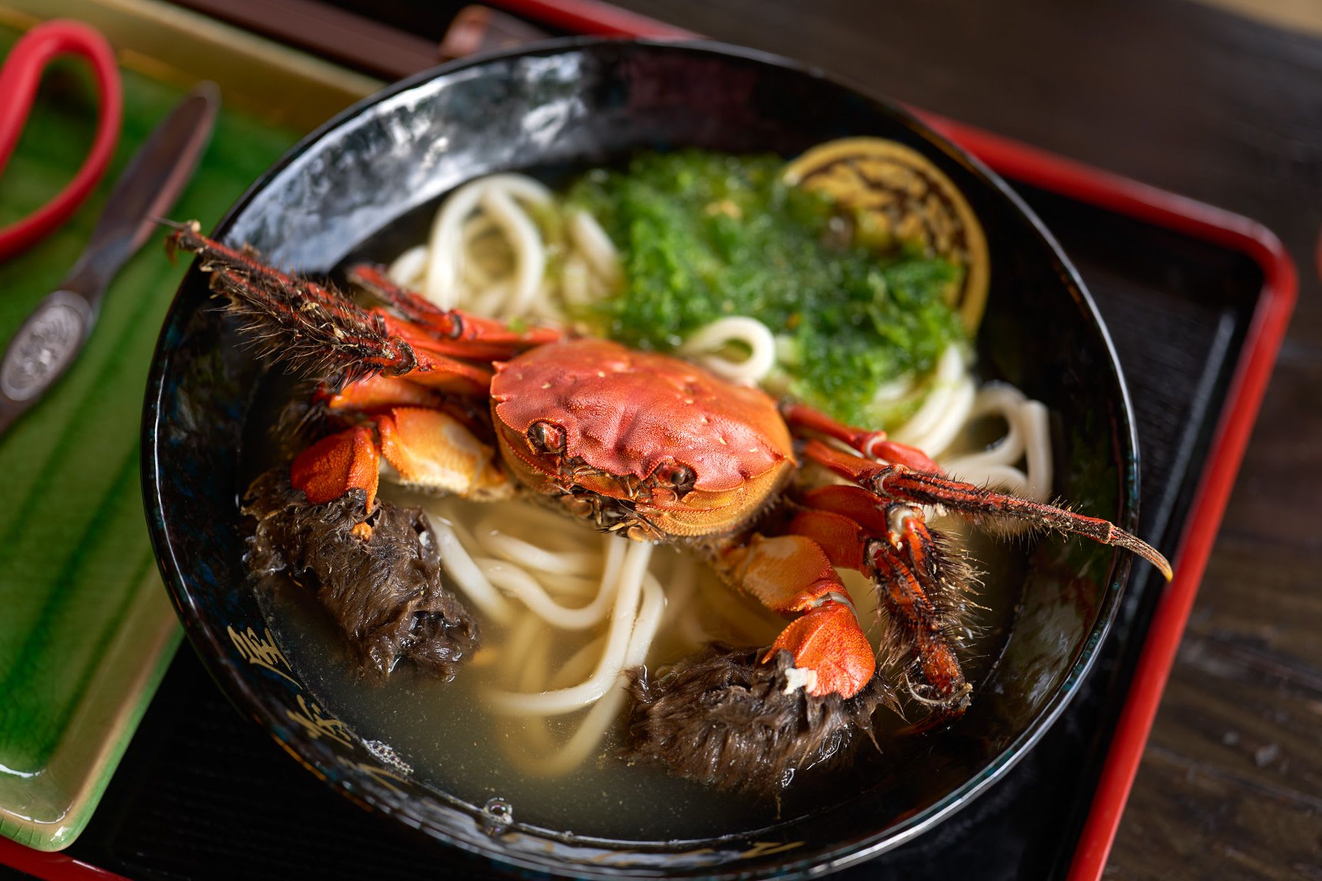 Japanese crab dish from a restaurant in the Amami Oshima region