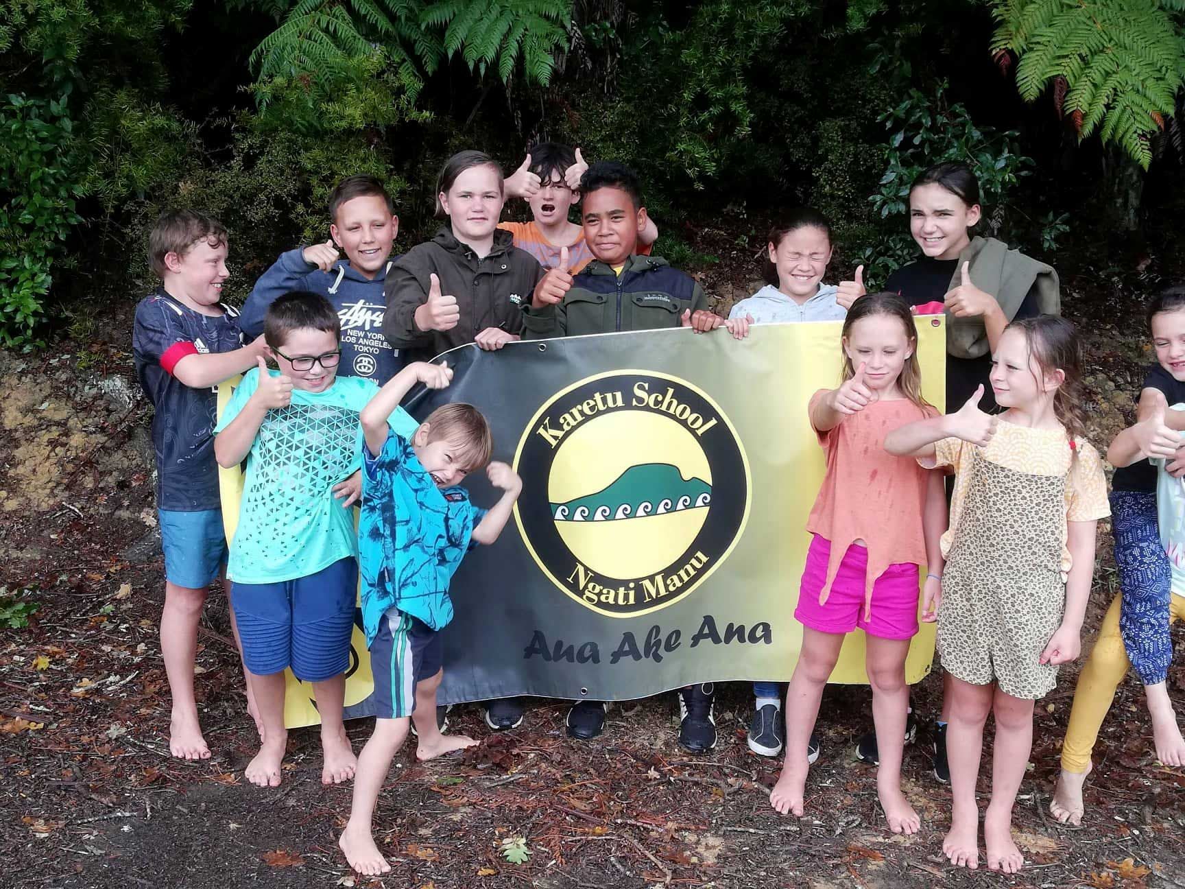 Karetu School students participating in the Mazda TREEmendous programme