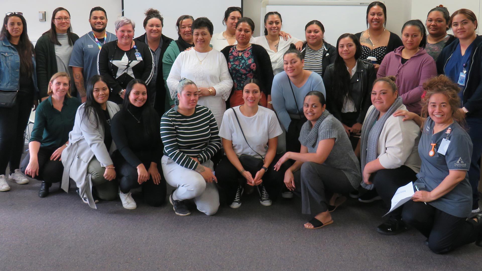 Large group of women from the conservation trust posing for a photo