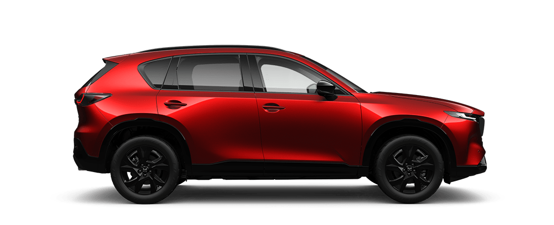 Side View of a Soul Red Mazda CX-5 