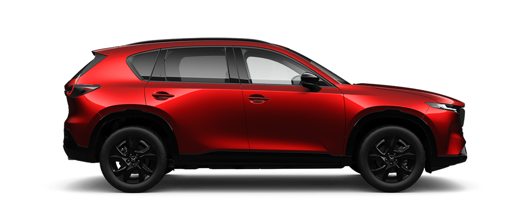 Side View of a Soul Red Mazda CX-5 
