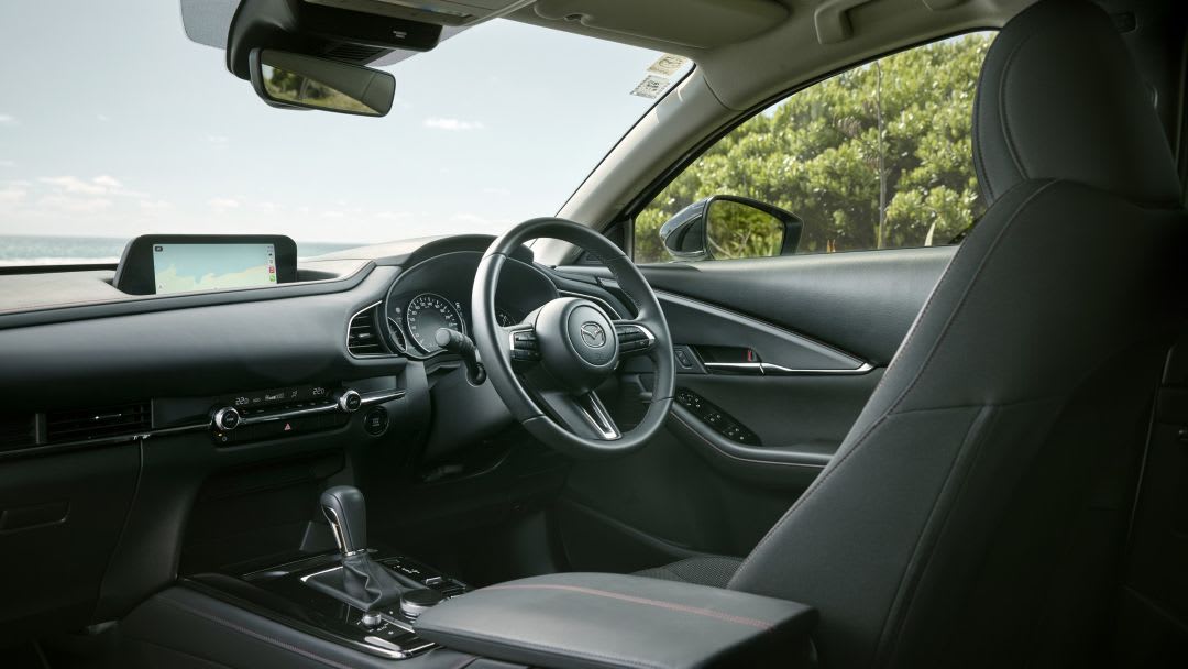 Interior of the Mazda CX-30