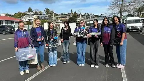 A group of students at Rotorua Girls High School