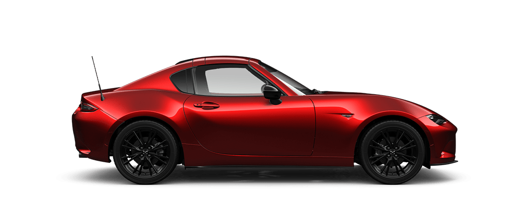 Side view of a Soul Red Mazda MX-5 RF Homura