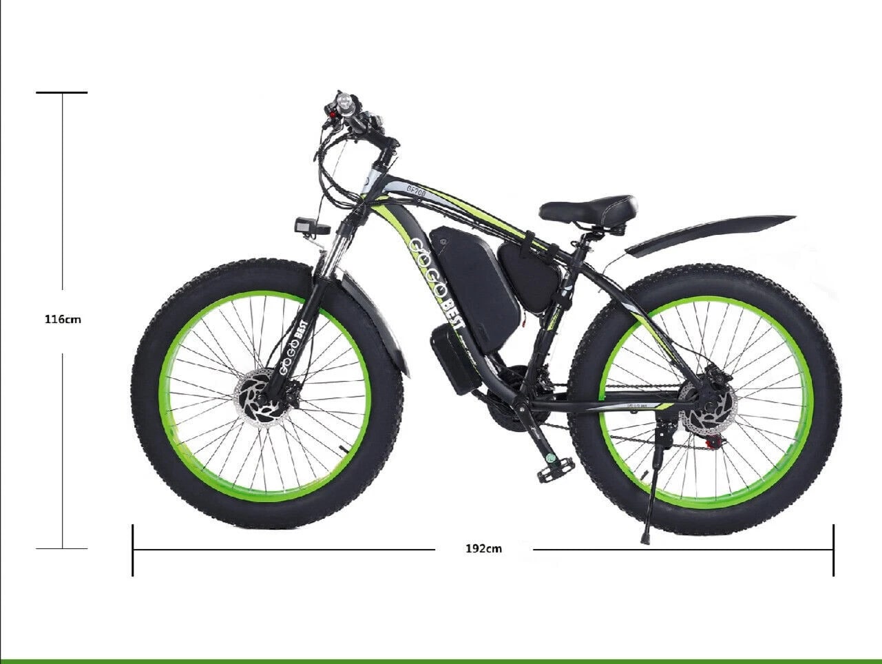 GOGOBEST GF700 Dual Motor 1000W 48V 17.5Ah 26×4.0 Fat Tire E-MTB 31mph
