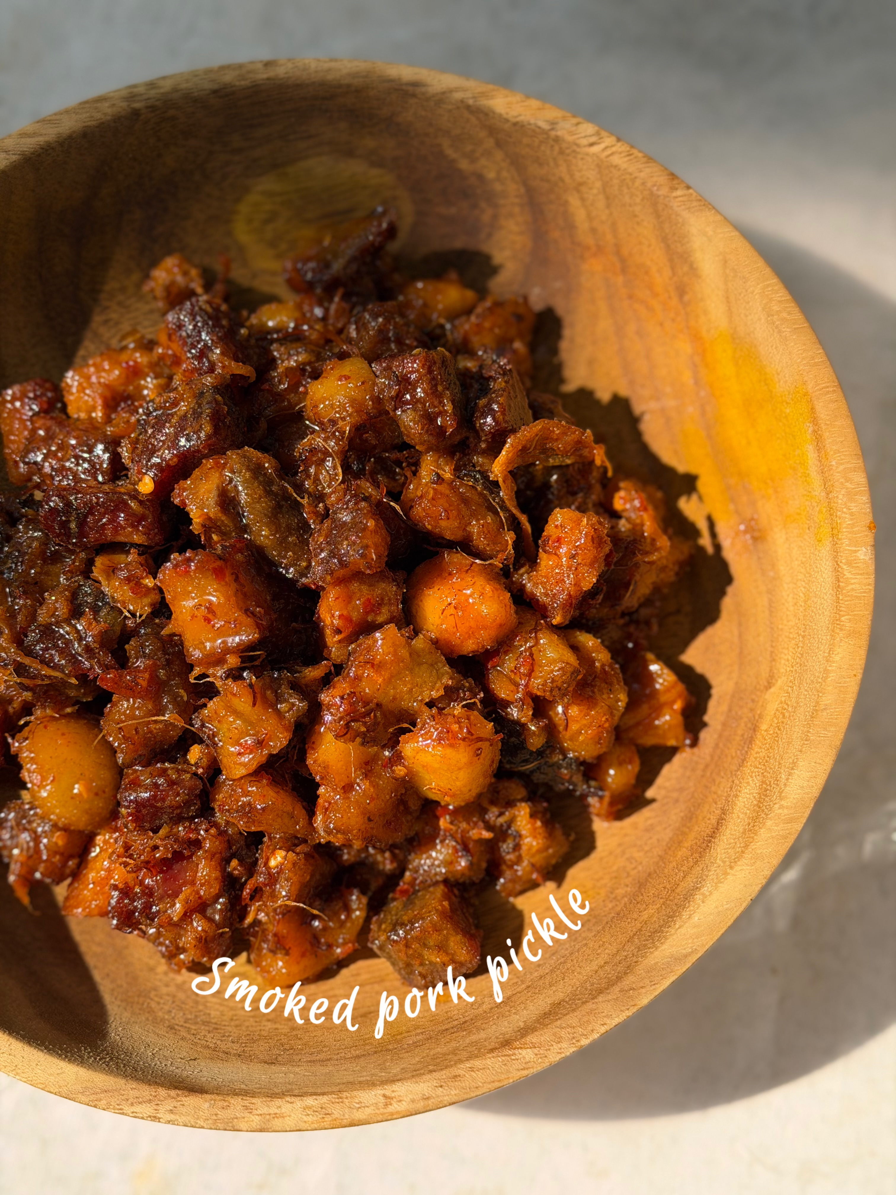 Smoked pork pickle