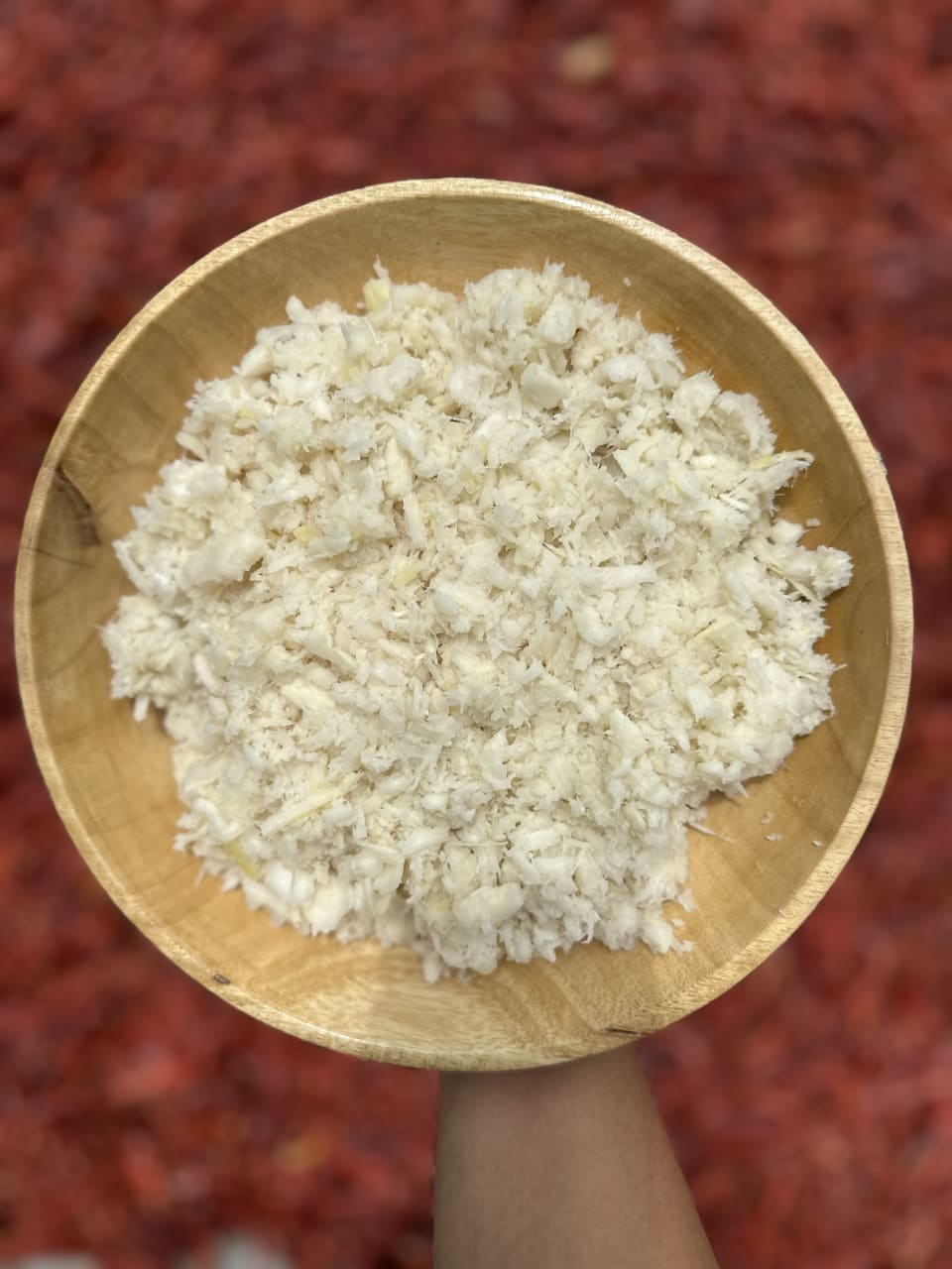 Bamboo shoot, mashed