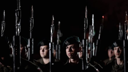 Polske soldater ved en parade 1. september for at markere 85-året for Anden Verdenskrig.