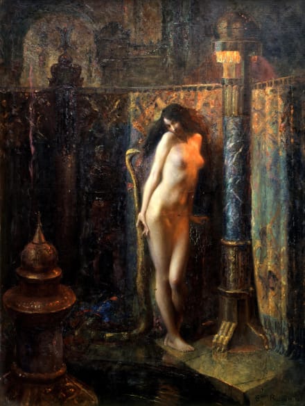 Gaston Bussière: ’Salammbô af Gustave Flaubert, scene med slangen’