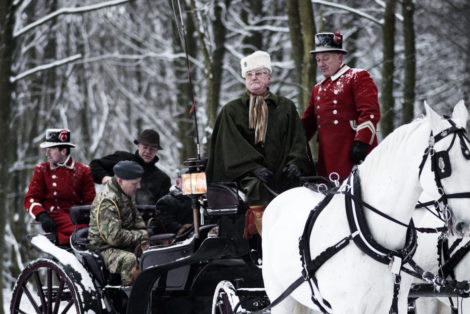 Prinsgemalen på jagt i Grib Skov.