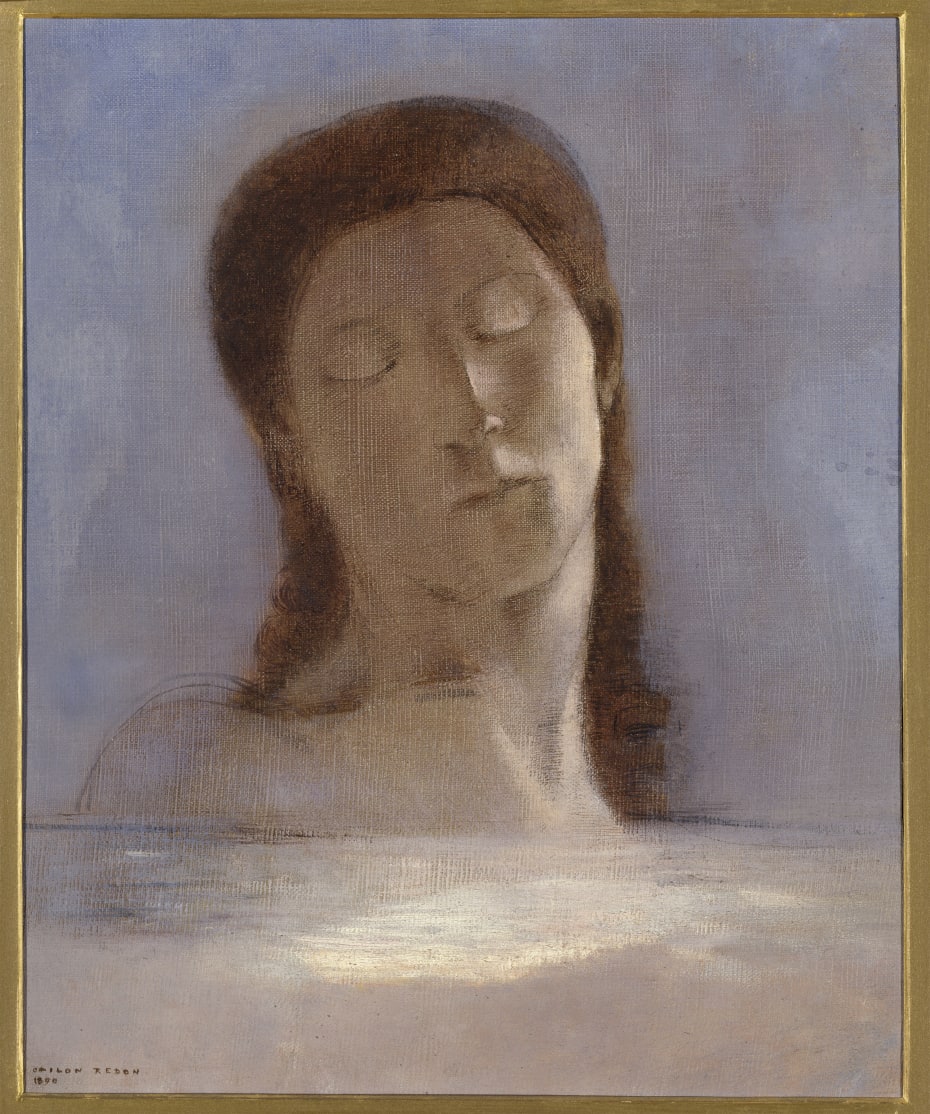 Odilon Redon (1840–1916): ’Lukkede øjne’ (1890)