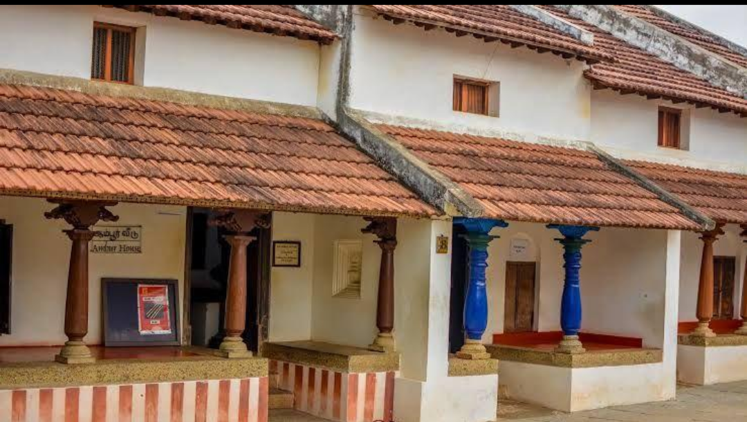 Thinnai verandas of traditional Tamil houses.