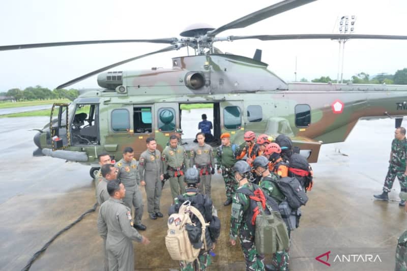 Indonesian Air Force Deploys Caracal H225M to Aid ATR 42-500 Crash Recovery.